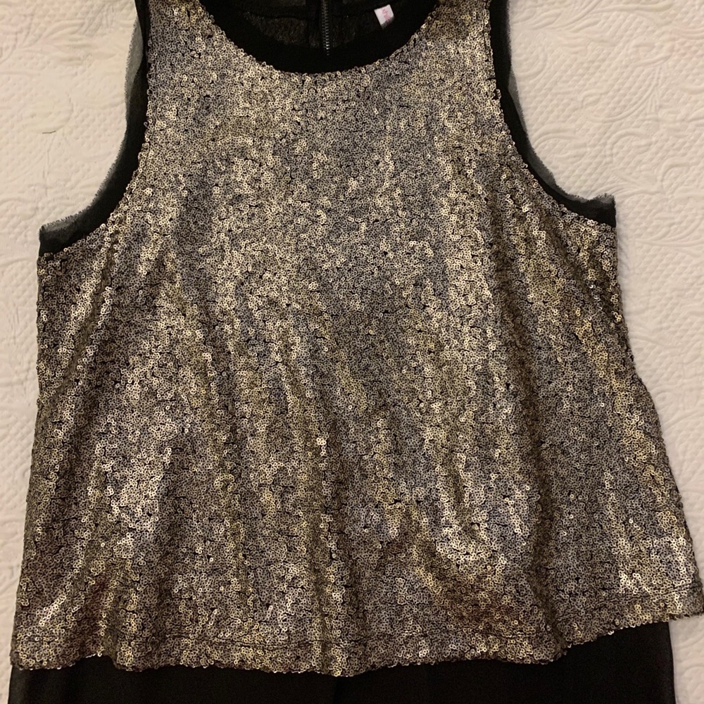 Gold Sequin Top